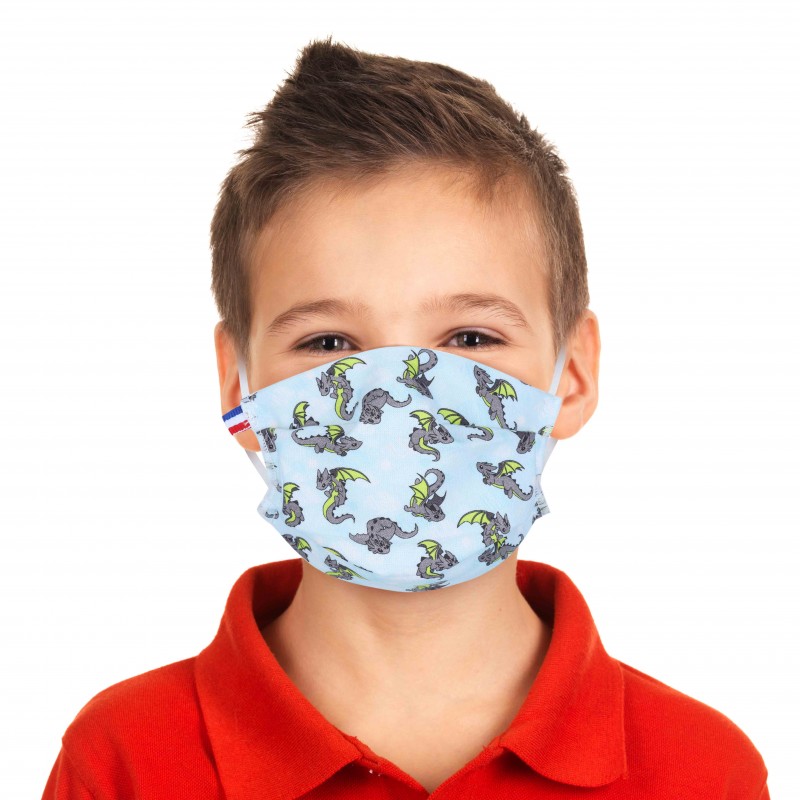 Masque barrière Afnor en tissu lavable pour adulte/enfant