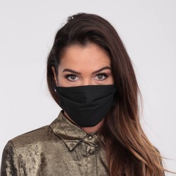 Masque de protection profilé en tissu Noir